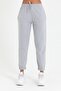 Women's Gray Elastic Leg Basic Jogger Knitted Sweatpants - 3