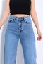 All Bluelikra Women's Medium Blue Snow Super High Waist Loose Leg Denim Jeans Palazzo Pants - 3