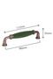 Porcelain Handle Cabinet Drawer Furniture Kitchen Handle Ruby 96mm(9.6CM)- Green-copper Metal Leg-stk1620 - 3