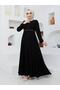Summer Mevlana Model Patterned Sleeves and Waist Flared Overcoat - 5