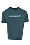 Unisex Oversize Petrol Blue Minimalistic Digital Printed T-shirt Compaq Combed Cotton