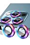 Camera Protective Rainbow Aluminum Alloy Frame Compatible with iPhone 11 & iPhone 12 / 12 Mini [Set of 2]