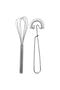 Whisk Set Practical Kitchen Utensils Set of 2 Stainless Steel 26 Cm Dishwasher Safe