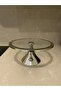 Silver Cake Stand Round And Rectangular Cake Holder Set - 3