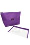 Set of 3 Large Size Transparent Beach Bags - Transparent/Purple - 2