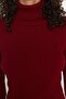 Bordo Basic Balıkçı Yaka Triko Kazak TWOAW21KZ1279 - 4