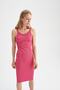 Bodycon Strappy Midi Knitted Dress - 4