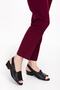 Women's Black Laser Genuine Leather Daily Sandals - 2
