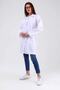 White Alpaca Doctor Nurse Women's Apron - White Women's Work Apron - 3