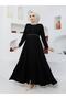 Summer Mevlana Model Patterned Sleeves and Waist Flared Overcoat