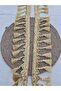 Sliver Tasseled Fringe Gold 5 Meters