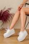 High Wedge Heeled Wedding Dress Evening Dress Shoes - 2