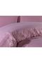 Ottoman Ribbed Powder Double Duvet Cover Set - 2