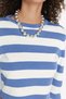 Lila Kurzer Basic Strickpullover mit Streifen TWOAW23KZ00034 - 4