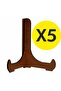 5 قطع حامل عرض لوحة بإطار خشبي 15x12 سم