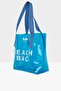 Blue Women's Beach Bag Printed Transparent Beach Bag M000007257 - 2