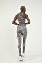 Orange Leopard Pattern Digital Printed Basic Bustier - 2