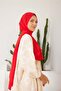 Women's Crepe Shawl Cherry Red - 9 - 2