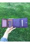 Purple Mini Leather Wallet with Coin Compartment - 5
