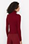 Bordo Basic Balıkçı Yaka Triko Kazak TWOAW21KZ1279 - 5