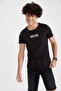 Slim Fit Crew Neck Printed Cotton Combed T-Shirt - 3