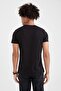 Slim Fit Crew Neck Printed Cotton Combed T-Shirt - 4