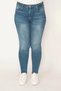 Women's Large Size Blue 5 Pocket Lycra Skinny Jean Pants 65n33007 - 4