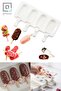 Silicone Ice Cream Mold and 50 Pieces of Ice Cream Sticks Practical Ice Cream Silicone Mold - 5