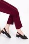 Women's Black Laser Genuine Leather Daily Sandals - 3
