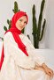 Women's Crepe Shawl Cherry Red - 9 - 3