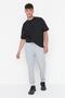 Gri Basic Regular/Normal Kesim Lastik Paça Jogger Eşofman Altı TMNSS20EA0053 - 3