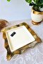Valonia Gold Large Size Square Presentation Service 26cm