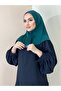 وشاح جاهز مع شال حجاب زمردي - 2