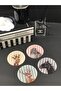 Set of 4 Round Coasters - Animal Figures - 2