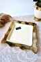 Valonia Gold Large Size Square Presentation Service 26cm - 3