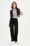 Black Super High Waist Wide Leg Jeans Loose Lycra Denim Trousers - 2