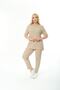 Women's Short Sleeve, Elastic Waist, Slit, Comfortable, Double Camisole Suit - 6