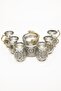 Gaziantep Copper Hand Embroidered Water & Ayran Cup Set 1mm (0.5 Lt Yogurt Fermenting Container)