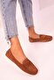 Tan Suede Women's Casual Shoes 17246 - 2