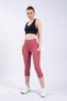 Snc Women's Dusty Rose Pocket High Waist Wrap, Capri Yoga Tights 19" - 3