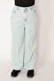 Women's Large Size Blue Silicone Printed Mom Jean Pants 65n33074 - 4