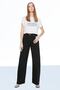 River Women's Casual Non-Fading Black Super High Waist 90's Wide Leg Comfort Lycra Palazzo Jeans - 2