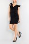 Black Color Skirt Layered Ruffle Midi Length Evening Dress & Graduation Dress 581810 617 - 3