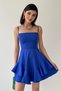 Adjustable Spaghetti Strap Skirt Floor Detail Blue Dress Blue Graduation Dress 102 - 3
