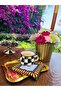 Black and White Checkered Wavy Series Cocktail Napkin - (2 Pieces) - 2