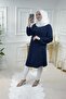 Firdevs Ayrobin Tunik - Navy Blue - 2