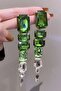 Crystal Drop Long Tassel Earrings - 3