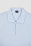 Slim Fit Polo Neck Cotton Combed T-Shirt - 7