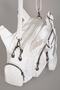 Women's White Washed Leather Multi-Compartment Shoulder and Shoulder Bag - 4