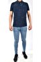 7149 تي شيرت بيكيه ليكرا/أزرق داكن/xl